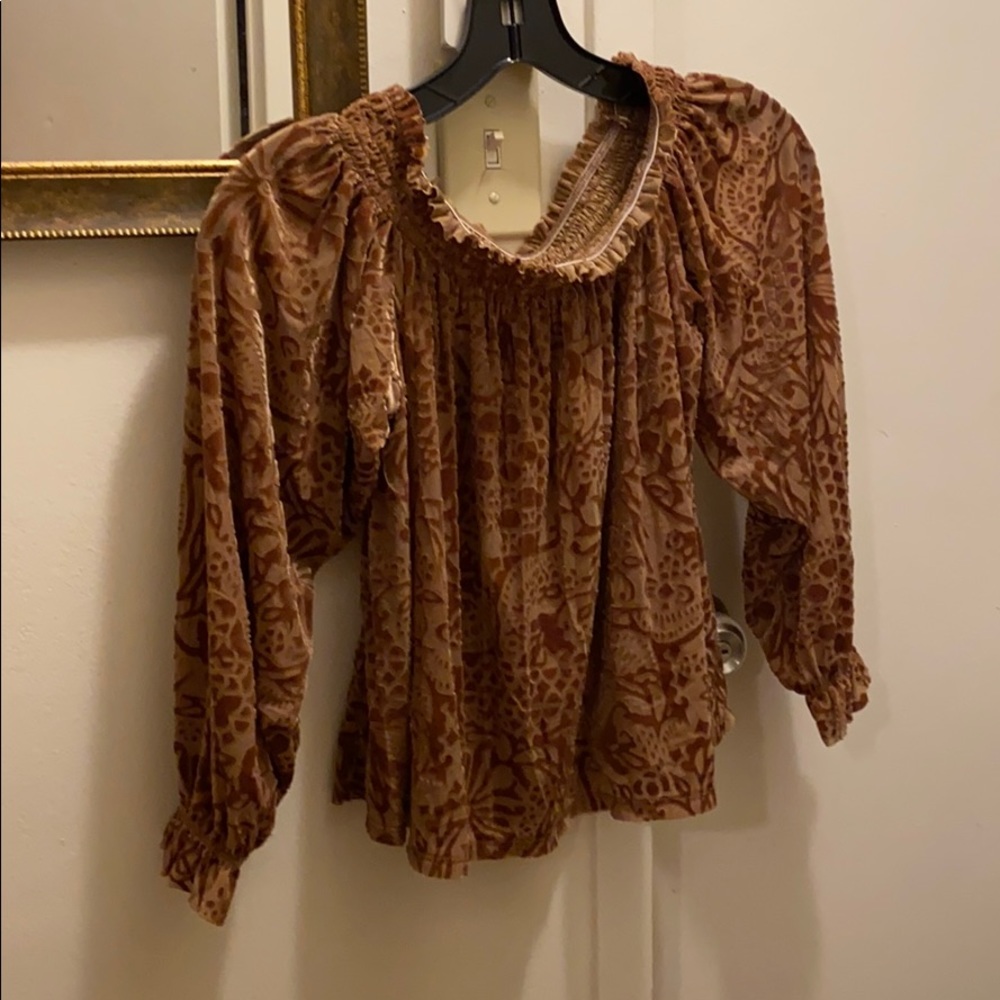 Off the shoulder velvet top by Free People